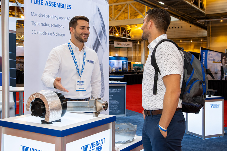 Vibrant Power exhibiting at a tradeshow
